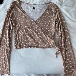 pacsun floral crop top